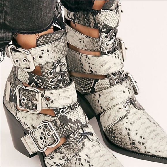 Jeffrey Campbell Buckle Ankle Boot 6 - Picture 3 of 14